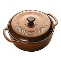 Lodge Enameled Cast-Iron 6-Quart Dutch Oven, Cafe