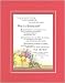 Personalized Touching and Heartfelt Poem for Grandmother - What Is A Grandmother! Poem on 11 x 14 inches Double Beveled Matting (China Red)
