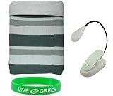 Non-OEM Non-OEM Amazon Kindle DX 9.7 Knitted Socks Case with Clip-on Reading Lights - Grey