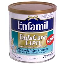 Enfamil EnfaCare Lipil Milk-Based Infant Formula, Iron Fortified, Powder (Case Pack, Six-12.8 Ounce Cans)
