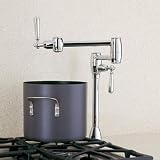 51VNPSBenqL. SL160  Blanco BL440670 Universal Deck Mounted Pot Filler Kitchen Faucet with Lever Handles, Chrome