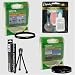 Hoya 58mm Filter Kit (UV & Circular Polarizing) + Opteka Pro Cleaning Kit + Tabletop Tripod for Canon EOS