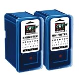 Rhinotek Compatible Black Inkjet Cartridge For The Epson Stylus Color 800 850 1520 (2 Pack)