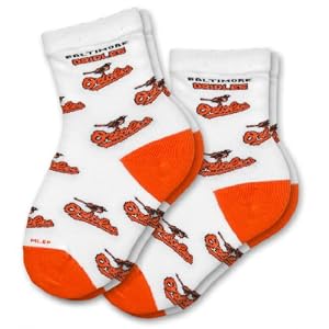 Baltimore Orioles Kid's Infant Socks (2 Pack) by 
