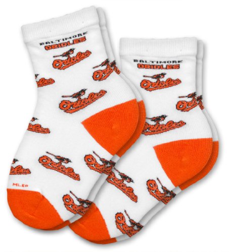 MLB Baltimore Orioles Kid's Infant Socks (2 Pack)