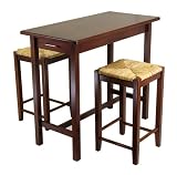 Winsome 3 Piece Breakfast Table with Rust St Stool