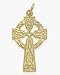 14 Karat Yellow Gold Fancy Inscribed Religious Celtic Cross