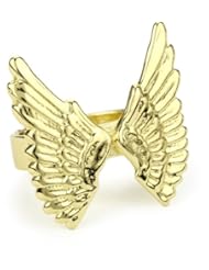 Gemma Redux Green Gold Double Wing Ring