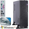 PC-Systeme Slim-Tec Atom 525, Design Slim Office PC Mini ITX, Atom 525, DualCore! +Hyperthreading (2x1,8 GHz), Intel NM10 Express Chipsatz, 500GB SATA II, 2048MB DDR3, Intel GMA 3150, DVD-RW, Sound, LAN, Windows XP Professional, Mini-ITX Tower (Silent)