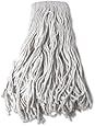 Mop Head, Refill, Cotton, 24 oz, 4-Ply, White