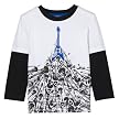 Toddler Boys' Utility&reg; Guitar Mountain LS 2fer Tee - Black/White