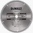 DEWALT DW3128 Series 20 12-Inch 80 Tooth ATB Thin Kerf Crosscutting Miter Saw Blade with 1-Inch Arbor