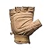 Valken Half Finger Plastic Back Gloves, Tan, X-Large/XX-Large