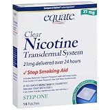 Equate – Step One, Clear Nicotine Transdermal System, 21 mg, 14 Patches