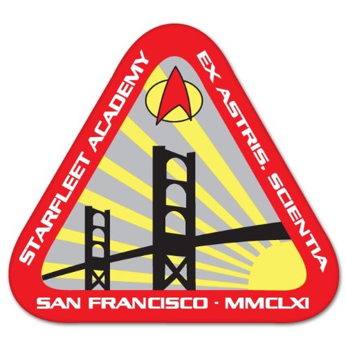  Star Trek Starfleet Academy car bumper sticker 4" x 4"