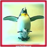 Mother & Child Penguin Swarovski Crystals Box Baby Chick Hen Wings Spread