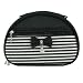 Bow & Stripe 3Pcs Cosmetic Bag Set Black S-9x6x3 M-9x7x4 L-11x84