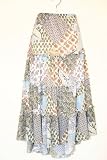 Tiered skirt/patch print