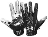UNDER ARMOUR 1000117 Blitz Receiver Runningback Gloves Schwarz/Silber Black/Silver - KOSTENLOSER VERSAND - 