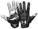 Sports : UNDER ARMOUR 1000117 Blitz Receiver Runningback Gloves Schwarz/Silber Black/Silver - KOSTENLOSER VERSAND