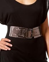 Metallic Snake Buckle Belt