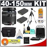 Olympus Zuiko 40-150mm f/4.0-5.6 Digital Lens + Olympus Case + (2) BLS-1 Battery Packs + Tripod + Accessory Kit for Olympus Evolt E-400, E-410 and E-420 Digital SLR Cameras