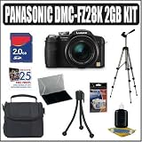Panasonic DMC-FZ28K 10MP Digital Camera (Black) + 2GB Accessory Kit