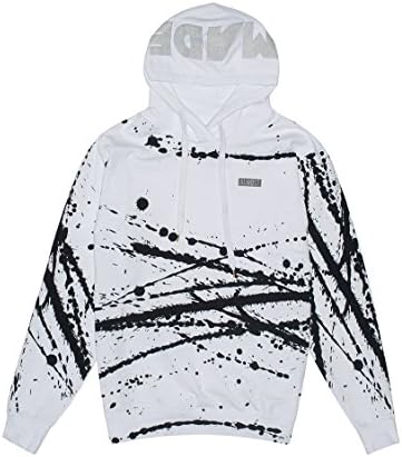 Almost Made Splatter 3M Pullover Hoodie White Xl