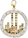 Jewelry : 14k Gold Diamond NYC World Trade Center Skyline Charm (1/10 cttw)