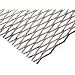 Carbon Steel Expanded Metal Flat Sheet, 1/4" LWD Diamond Openings, 35% Open Area
