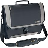 Targus CityGear Miami Messenger Case for 17-Inch Notebooks, Black with Grey (TCG200)
