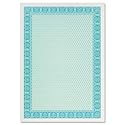 DECAdry Premium Certificates Watermarked 115gsm A4 Turquoise Blue -  Ref OSD4052 (Pack 25)