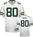 Donald Driver Jersey: Reebok Authentic White #80 Green Bay Packers Jersey - 54