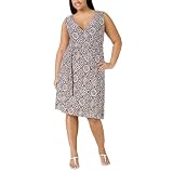 Women's Plus Size Merona Print Dress - Spanish Brown