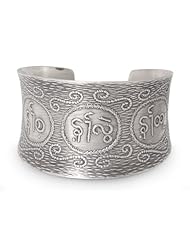 Sterling silver cuff bracelet, Hill Tribe Wealth