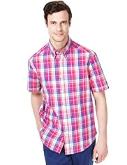 Blue Harbour Supersoft Pure Cotton Multi Checked Shirt