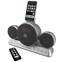 iHome HDP66 2.1 Harley-Davidson Headlight Speaker System for iPod (Silver)