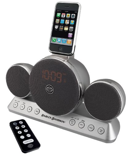 iHome HDP66 2.1 Harley-Davidson Headlight Speaker System for iPod (Silver)