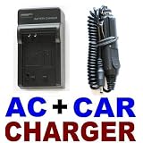 Canon NB-5L AC Wall Battery Charger + In-Car Adapter - For PowerShot/IXUS SX210 IS, SX200 IS, SD700 IS, SD790 IS, SD800 IS, SD850 IS, SD870 IS, SD880 IS, SD890 IS, SD900, SD950 IS, SD970 IS, SD990 IS, 800 IS, 850 IS, 860 IS, 90 IS, 900 Ti, 960 IS, 970 IS, 980