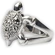 Unisex Sterling Silver Ring Jewelry US Size 4