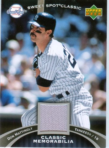 2007 Sweet Spot Authentic Don Mattingly Game Worn Jersey Card