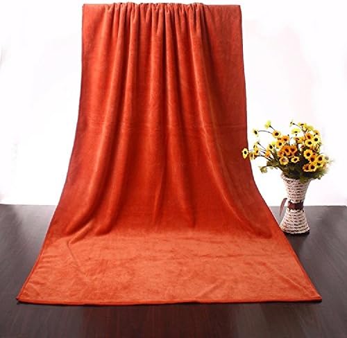 Microfiber Bath Towel Sanded Finish Fabric Ultra Absorbent and Soft 55"x27.5"