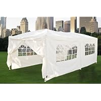 New 10' X 20' EZ Pop Set Up Canopy Tent Gazebo Includes 4 Sidewalls White