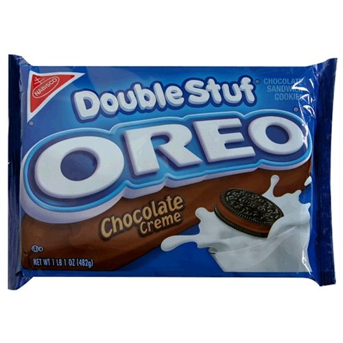 Oreo Chocolate Sandwich Cookies, Double Stuf Chocolate Creme, 17-Ounce Packages (Pack of... by Oreo