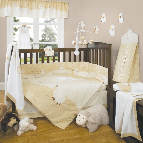 Counting Sheep 4 Piece Baby Crib Bedding Set by Living Textiles Baby