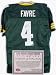 Brett Favre Green Bay Packers Autographed Reebok Authentic Style Home NFL Football Jersey (Green)