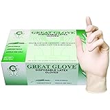 GREAT GLOVE 20015-L-BX Latex Powder-Free 4.5-5 mil General Purpose Glove, Large, Natural (Pack of 100)