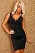 Elegantes Abendkleid Cocktailkleid Minikleid schwarz