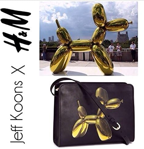 Jeff Koons Leather Handbag Bag Purse Limited Edition for H&M