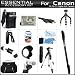 Essential Accessory Kit For Canon EOS Rebel T5i, T4i, T3i Digital SLR Camera Includes Extended (1500Mah) Replacement LP-E8 Battery + AC/DC Charger + Case + Mini HDMI Cable + Remote Switch + 57